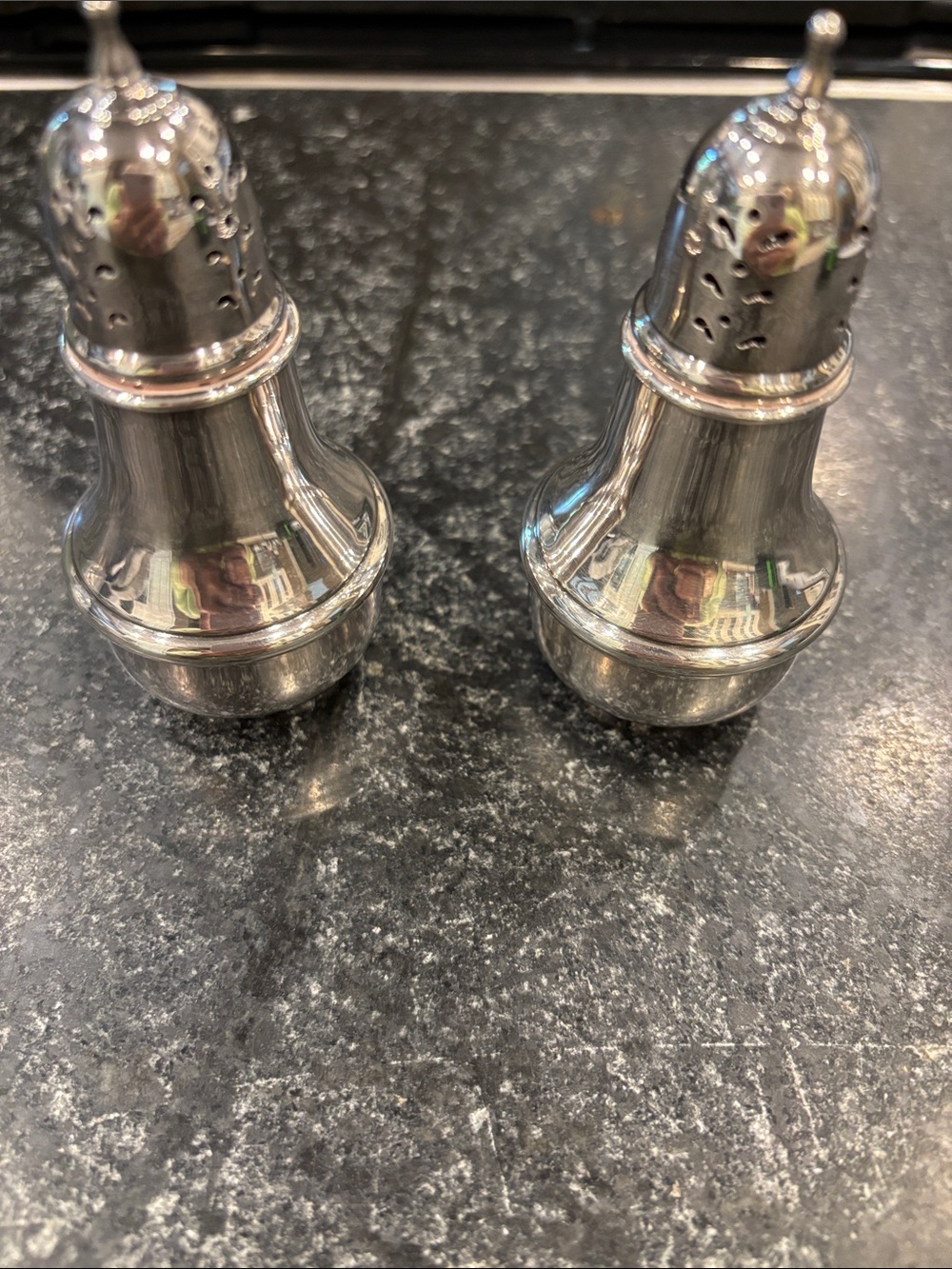 International silver plate, salt, and pepper shaker